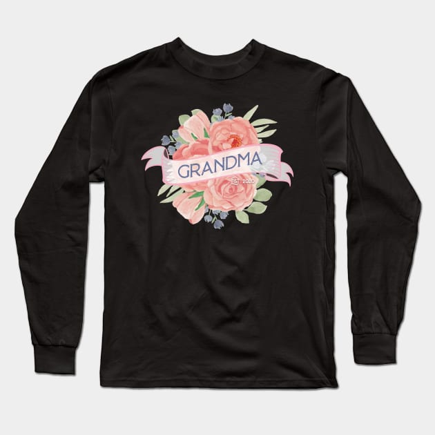 Grandma Est. 2020 Long Sleeve T-Shirt by Gestalt Imagery